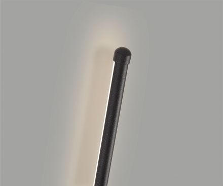 Luma Επίτοιχο Φωτιστικό LED 12W 3000K 90cm Sand Black IP54