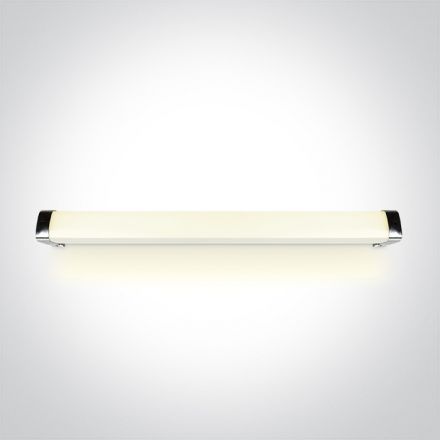 One Light Απλίκα Μπάνιου Με Κλιπ Για Καθρέπτη LED 15W 4000K Πλαστικό Chrome IP44 88cm