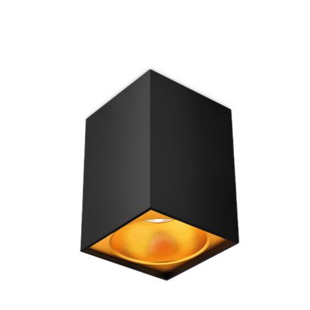 Braytron Τετράγωνο Spot Οροφής LED GU10 Beta Μαύρο