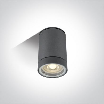 One Light Spot Οροφής LED GU10 MR16 Die Cast IP54 100-240V Ανθρακί
