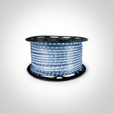 One Light LED SMD Rope 6W/m Μπλε IP65 230V Dimmable 100m