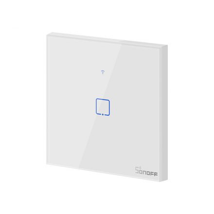 GloboStar® 80015 SONOFF T0EU1C-TX-EU-R2 - Wi-Fi Smart Wall Touch Button Switch 1 Way TX GR Series