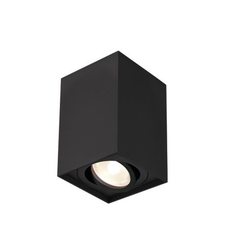 Braytron Τετράγωνο Spot Οροφής LED GU10 Gama Μαύρο