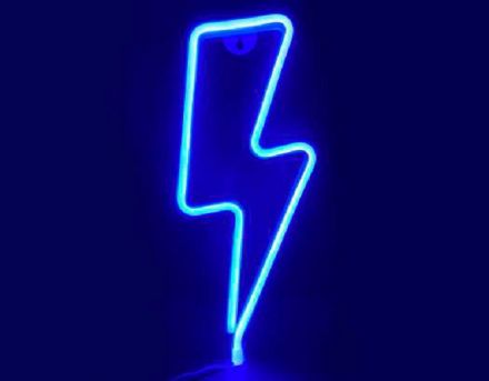 ACA LED Πλαστικός Κεραυνός Neon Μπαταρίας & USB 2.4W (3xAA) Milk Tube