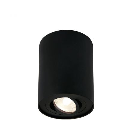 Braytron Στρογγυλό Spot Οροφής LED GU10 Gama Μαύρο