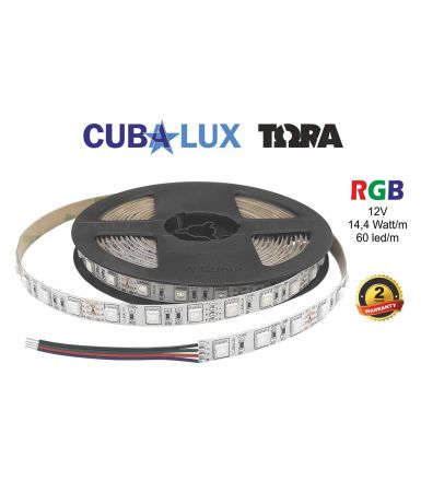 Cubalux Ταινία LED ΤΩΡΑ 14.4W/m 12V IP65 5m RGB