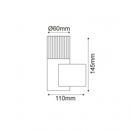 ACA LED Απλίκα Επίτοιχη 2W IP44