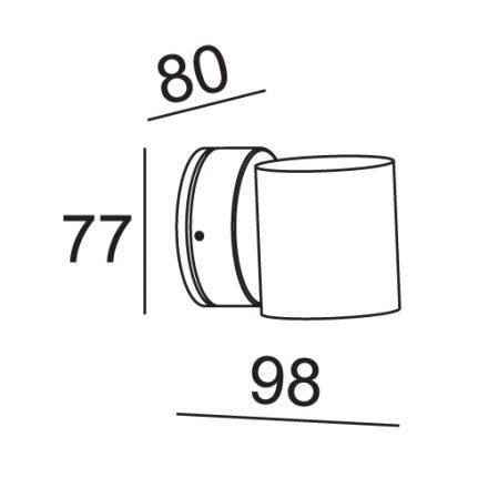 ACA LED 3W Απλίκα Τοίχου IP54