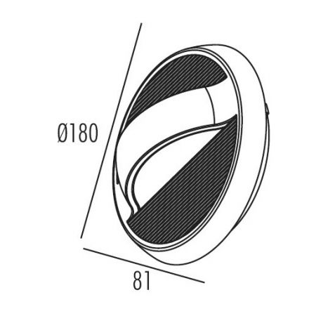 ACA LED Απλίκα Επίτοιχη 7W ORB