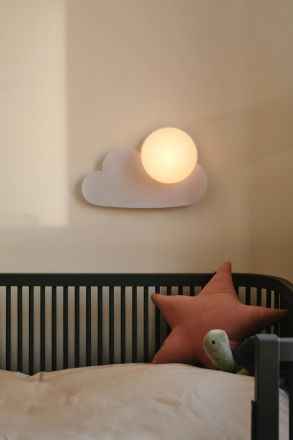 Nordlux Επίτοιχο Παιδικό Φωτιστικό Skyku Cloud LED E14 Λευκό