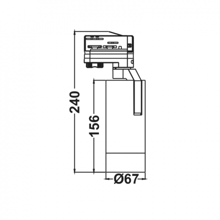 ACA Spot Ράγας Zoomable LED 15W 4000K 3-Phase 20-50° 1500Lm 230V AC Ra80 Μαύρο