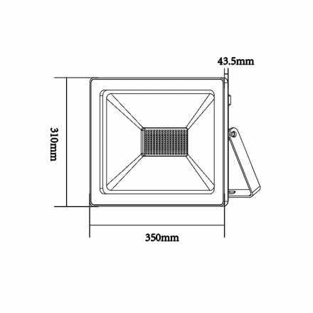 ACA Προβολέας LED SMD 150W 3000K 12000Lm 230V Μαύρος IP66