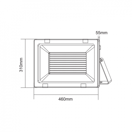 ACA Προβολέας LED SMD 300W 3000K 24100Lm 230V Μαύρος IP66