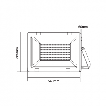 ACA Προβολέας LED SMD 400W 4000K 33300Lm 230V Μαύρος IP66