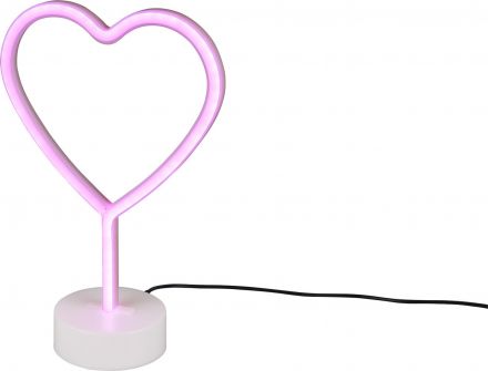 RL Διακοσμητικό Φωτιστικό HEART LED 1.8W Ροζ